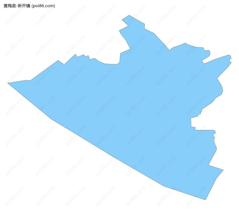 新开镇边界地图