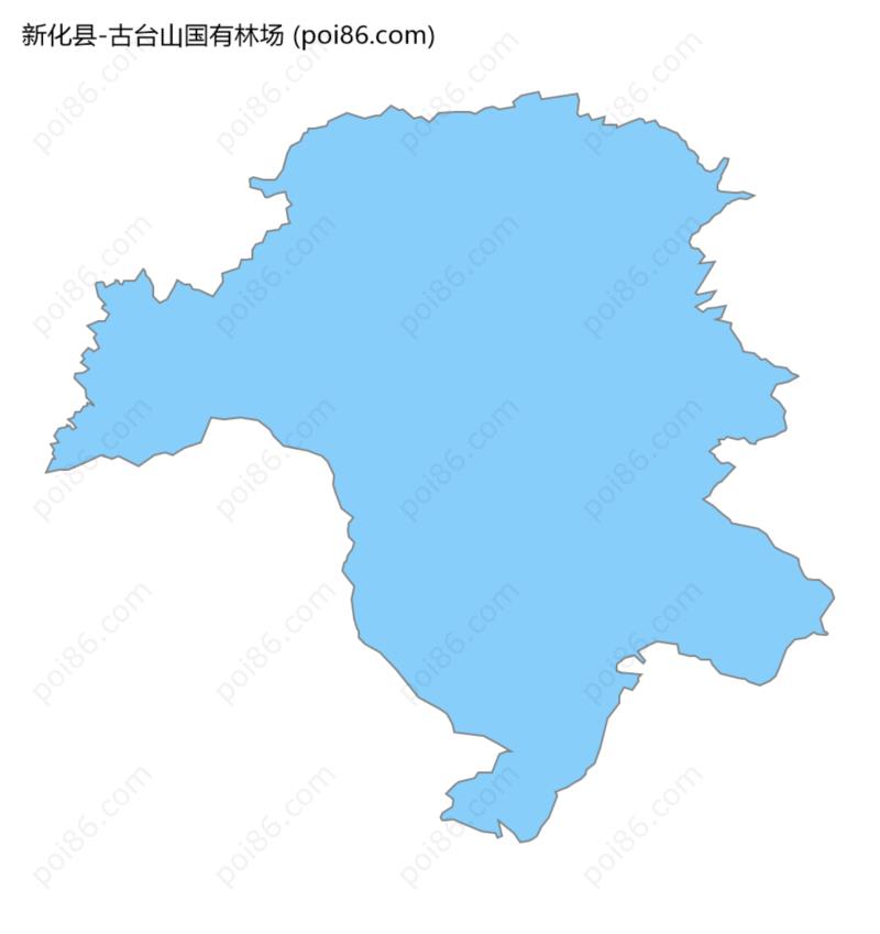 古台山国有林场边界地图