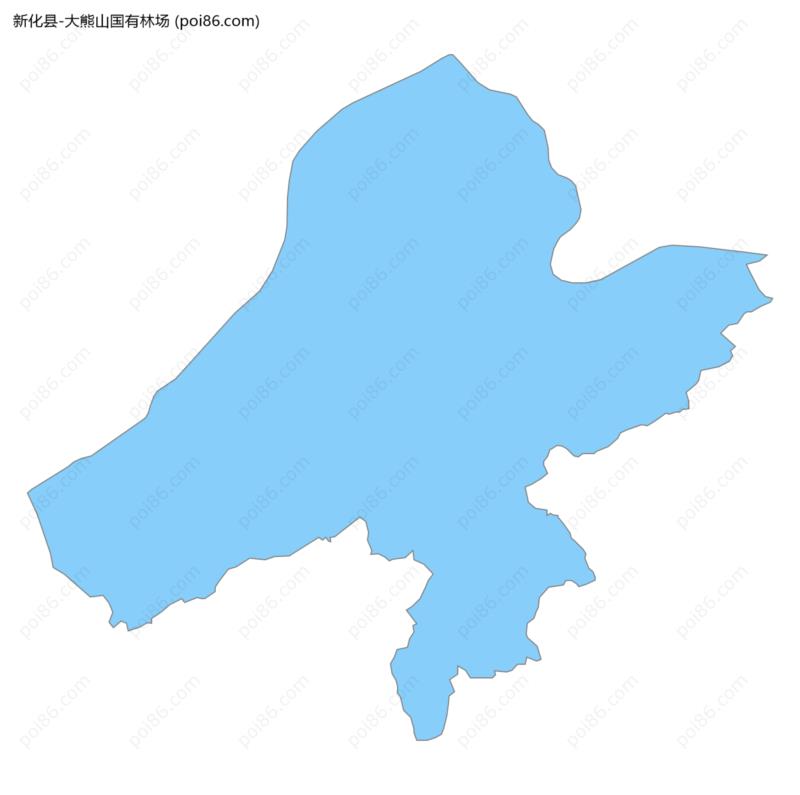 大熊山国有林场边界地图