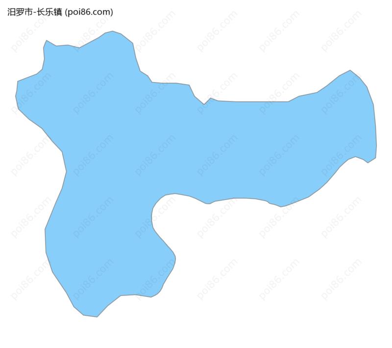 长乐镇边界地图