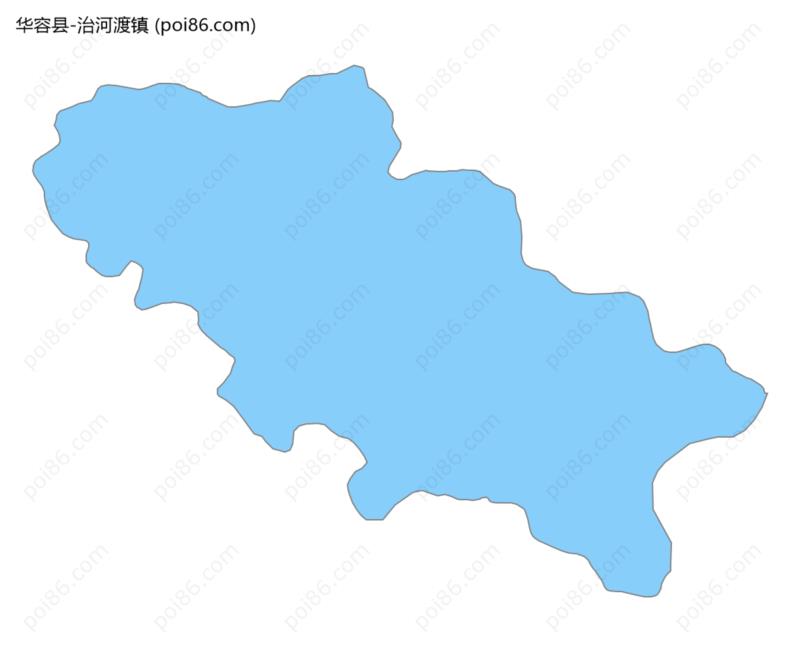 治河渡镇边界地图