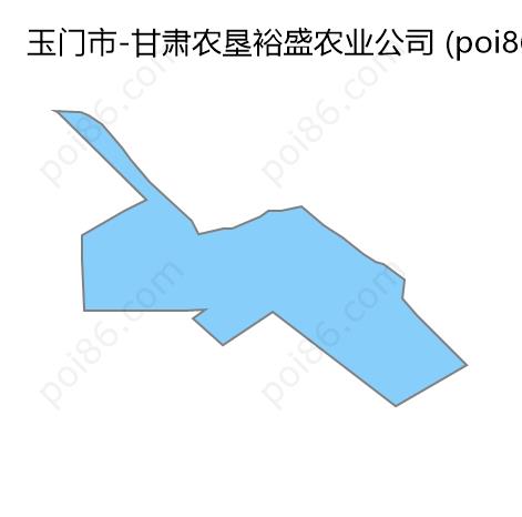 甘肃农垦裕盛农业公司边界地图