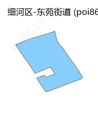 东苑街道边界地图