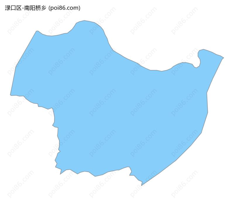 南阳桥乡边界地图