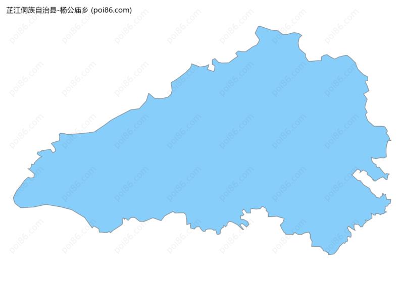 杨公庙乡边界地图