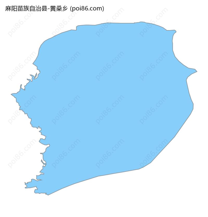 黄桑乡边界地图