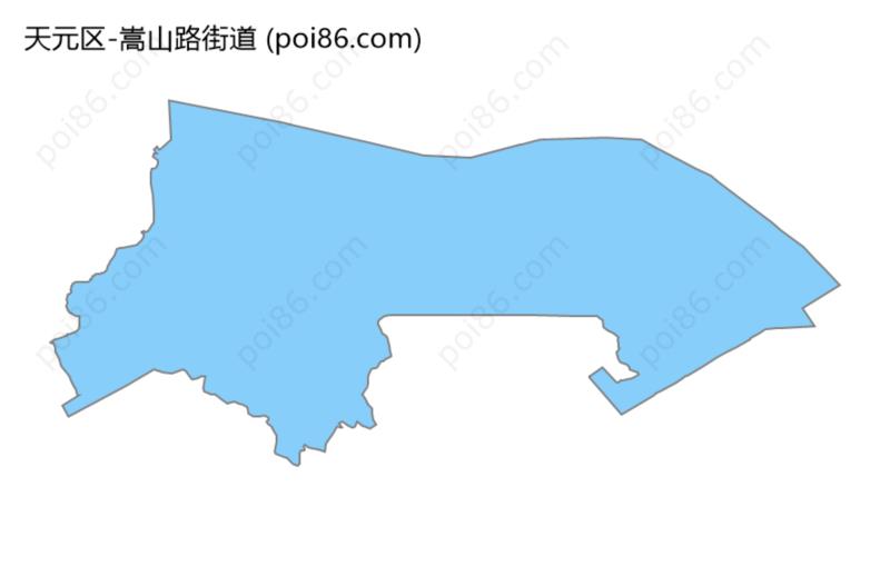 嵩山路街道边界地图