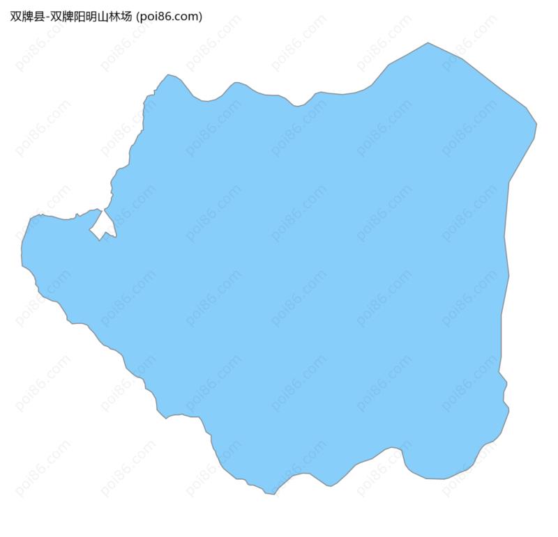 双牌阳明山林场边界地图