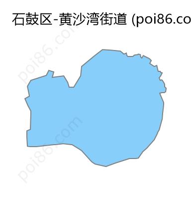 黄沙湾街道边界地图