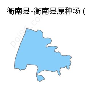 衡南县原种场边界地图