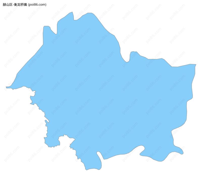 衡龙桥镇边界地图