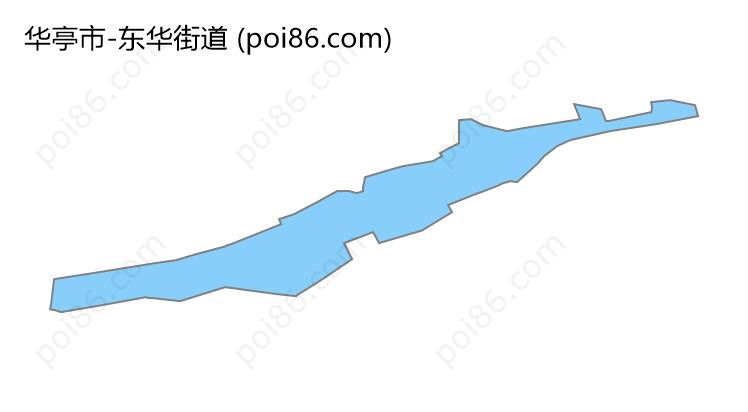 东华街道边界地图