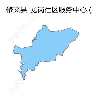 龙岗社区服务中心边界地图