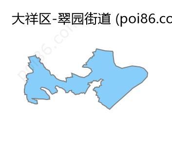 翠园街道边界地图