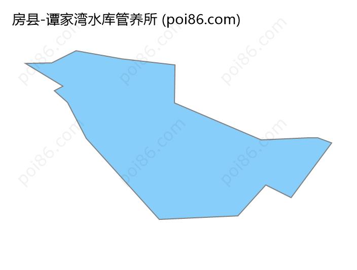 谭家湾水库管养所边界地图