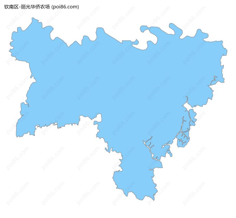 丽光华侨农场边界地图