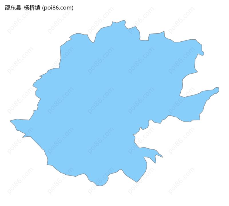 杨桥镇边界地图