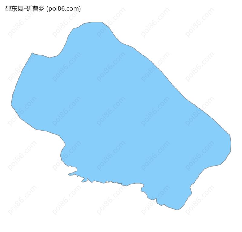 斫曹乡边界地图