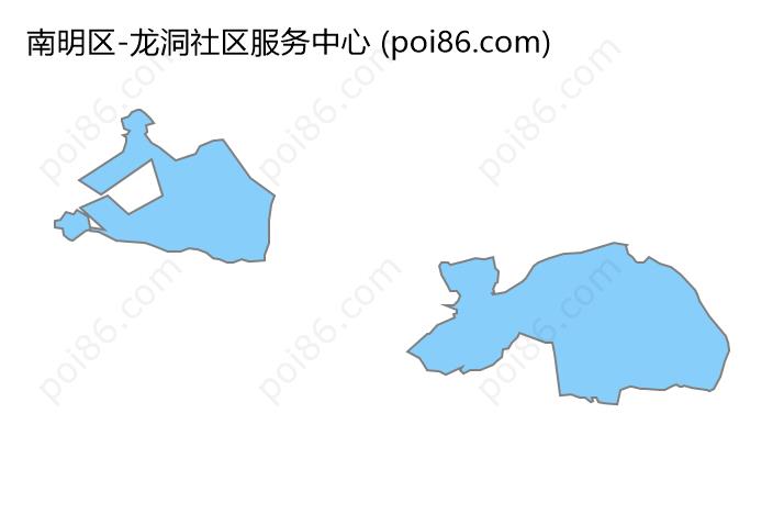 龙洞社区服务中心边界地图