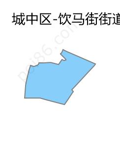 饮马街街道边界地图