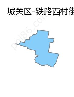 铁路西村街道边界地图