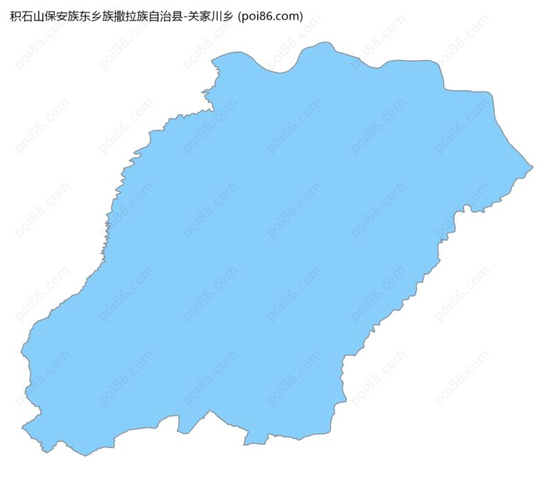 关家川乡边界地图