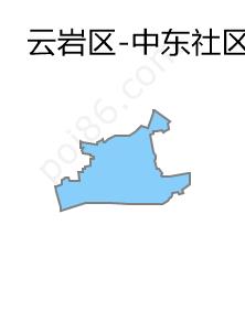 中东社区服务中心边界地图