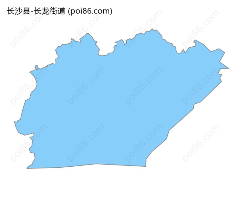 长龙街道边界地图