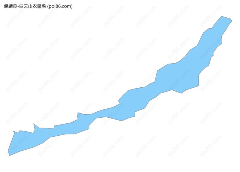 白云山农垦场边界地图