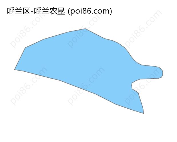 呼兰农垦边界地图