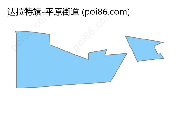 平原街道边界地图