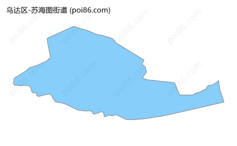 苏海图街道边界地图