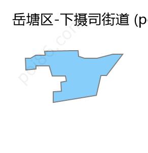 下摄司街道边界地图