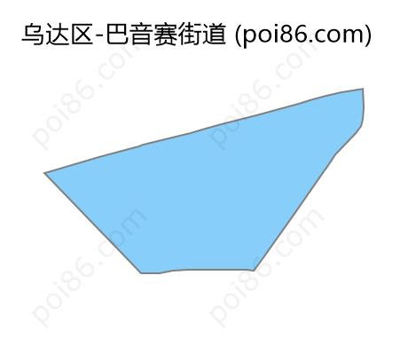 巴音赛街道边界地图