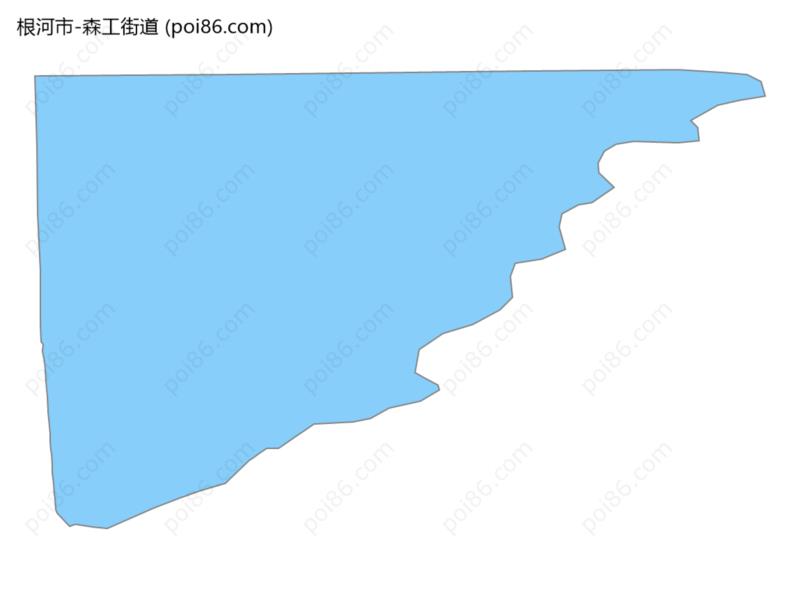 森工街道边界地图