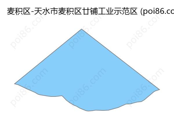 天水市麦积区廿铺工业示范区边界地图