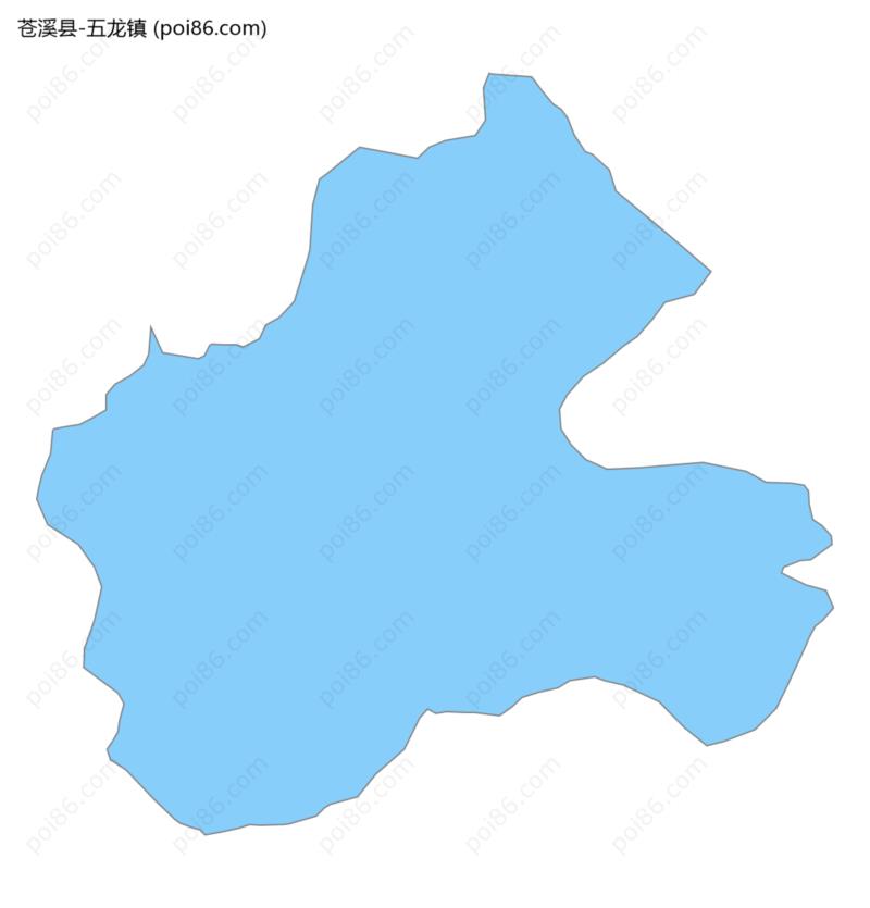 五龙镇边界地图