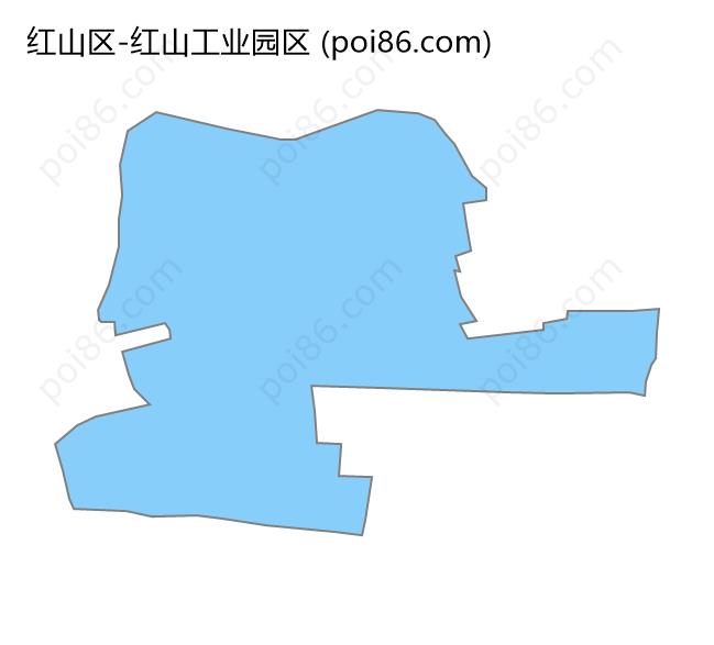 红山工业园区边界地图