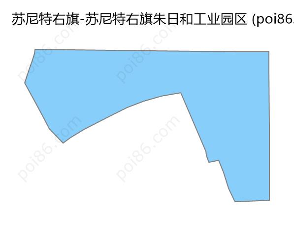 苏尼特右旗朱日和工业园区边界地图