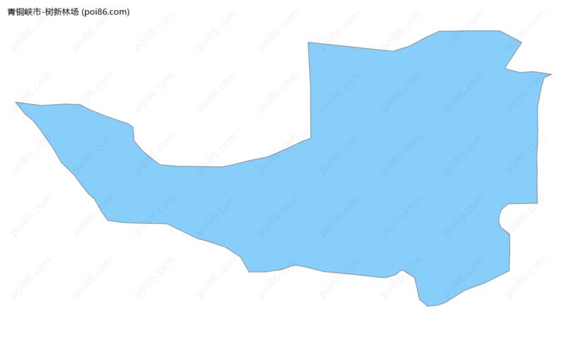 树新林场边界地图
