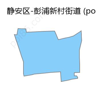 彭浦新村街道边界地图