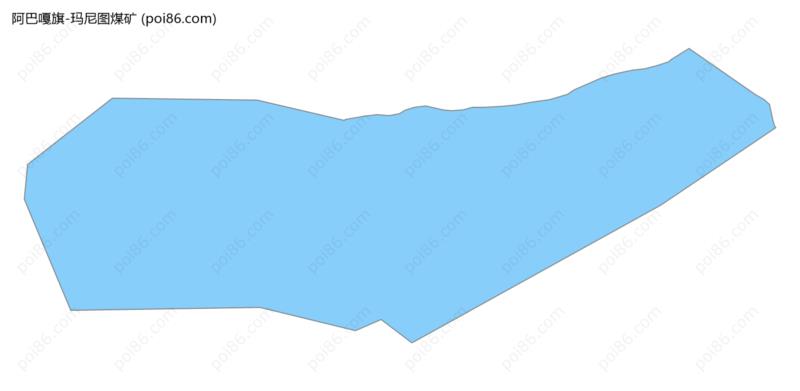 玛尼图煤矿边界地图