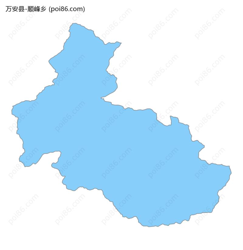 顺峰乡边界地图