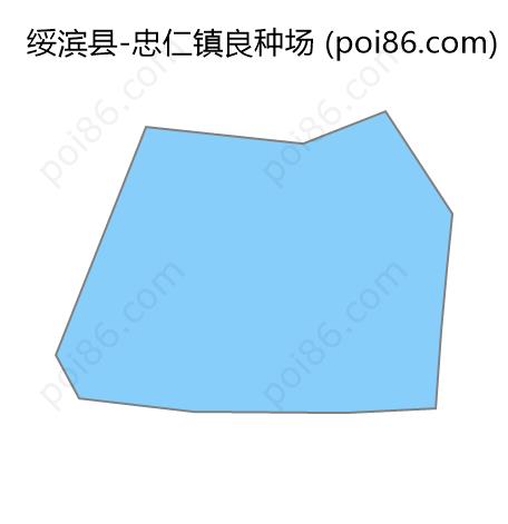 忠仁镇良种场边界地图