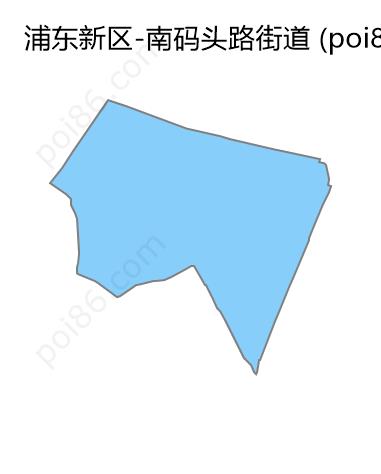 南码头路街道边界地图