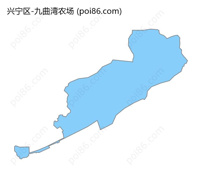 九曲湾农场边界地图