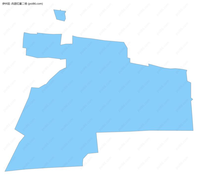 兵团红星二场边界地图