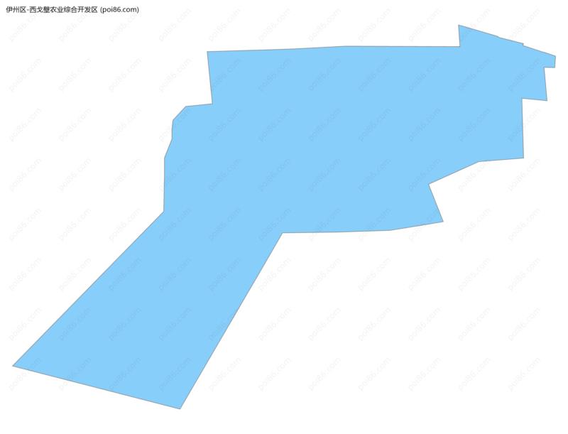 西戈壁农业综合开发区边界地图