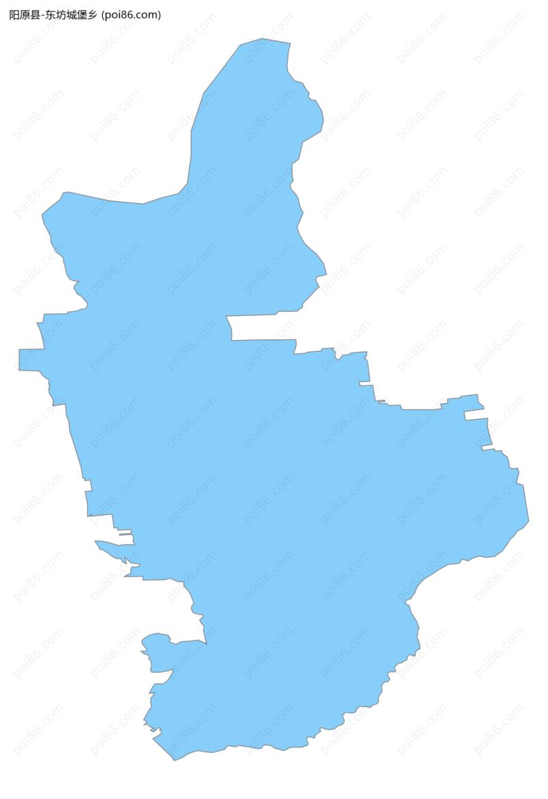 东坊城堡乡边界地图