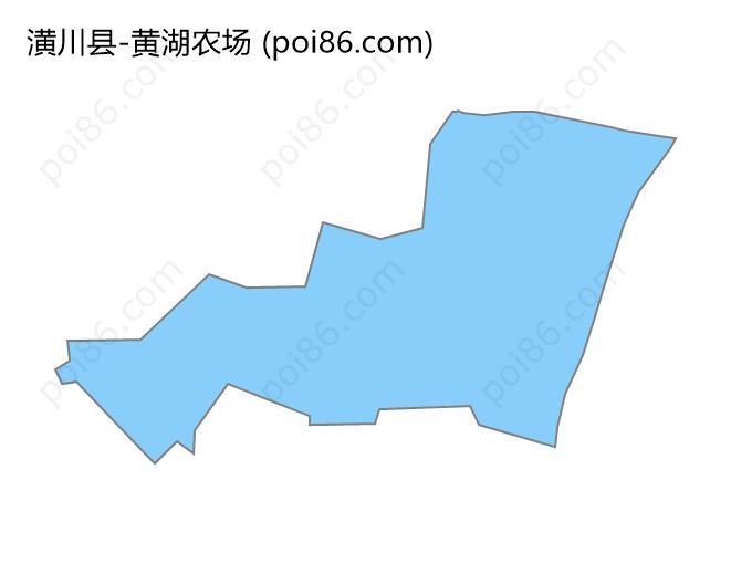 黄湖农场边界地图